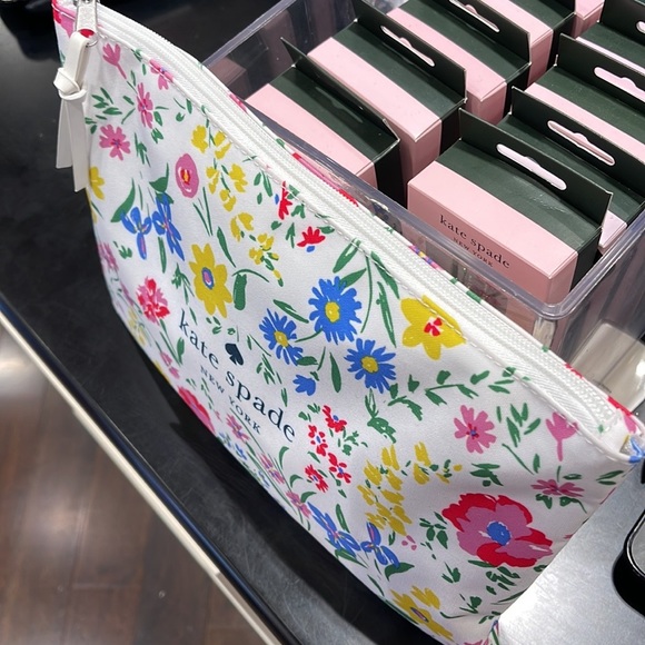 Kate Spade Large Canvas Floral Print Zip Pouch
 11-1/4” X 8” - Picture 10 of 16